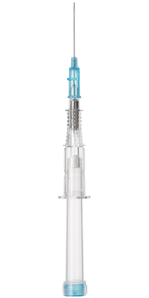 VanishPoint safety IV catheter utilizes patented automated retraction technology similar to that of the VanishPoint syringe and blood collection tube holder. It is easy to use and allows for one-handed venipuncture. It contains an integrated safety mechanism that, when activated, automatically retracts the introducer needle, which remains safely retracted inside the housing until disposal, reducing the risk of a needlestick injury.