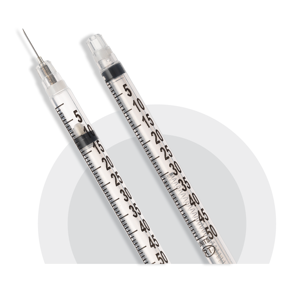 1mL Syringe 25 Gauge 1 Inch Needle VanishPoint 10161- Box/100