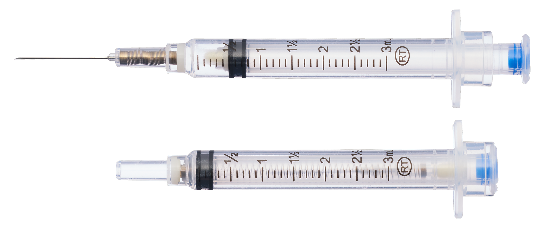 3mL VanishPoint safety syringe with automated retraction technology